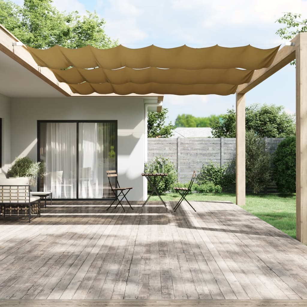 Vertical Awning Beige 140x360 cm Oxford Fabric