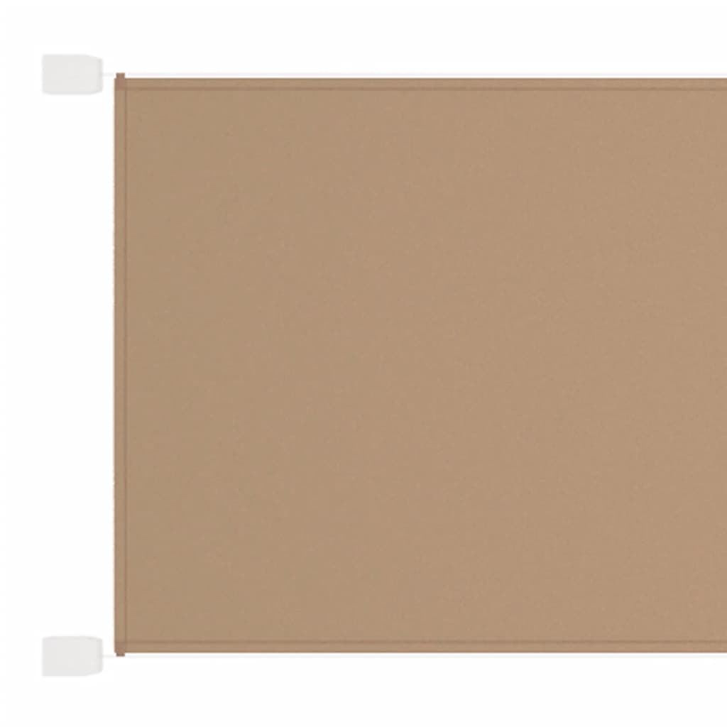 Vertical Awning Taupe 140x360 cm Oxford Fabric