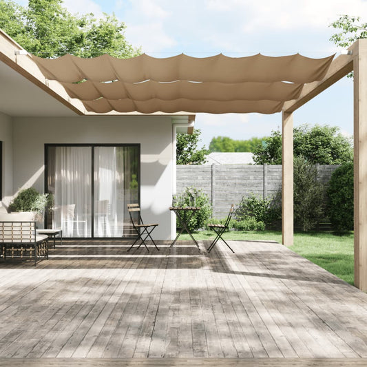 Vertical Awning Taupe 140x420 cm Oxford Fabric