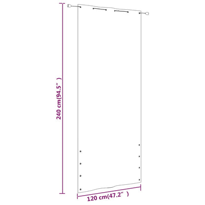 Balcony Screen Blue 120x240 cm Oxford Fabric