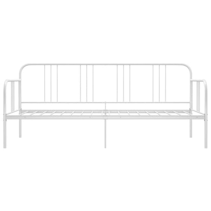 Sofa Bed Frame White Metal 90x200 cm