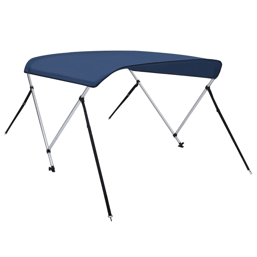 2 Bow Bimini Top Navy Blue 150x120x110 cm