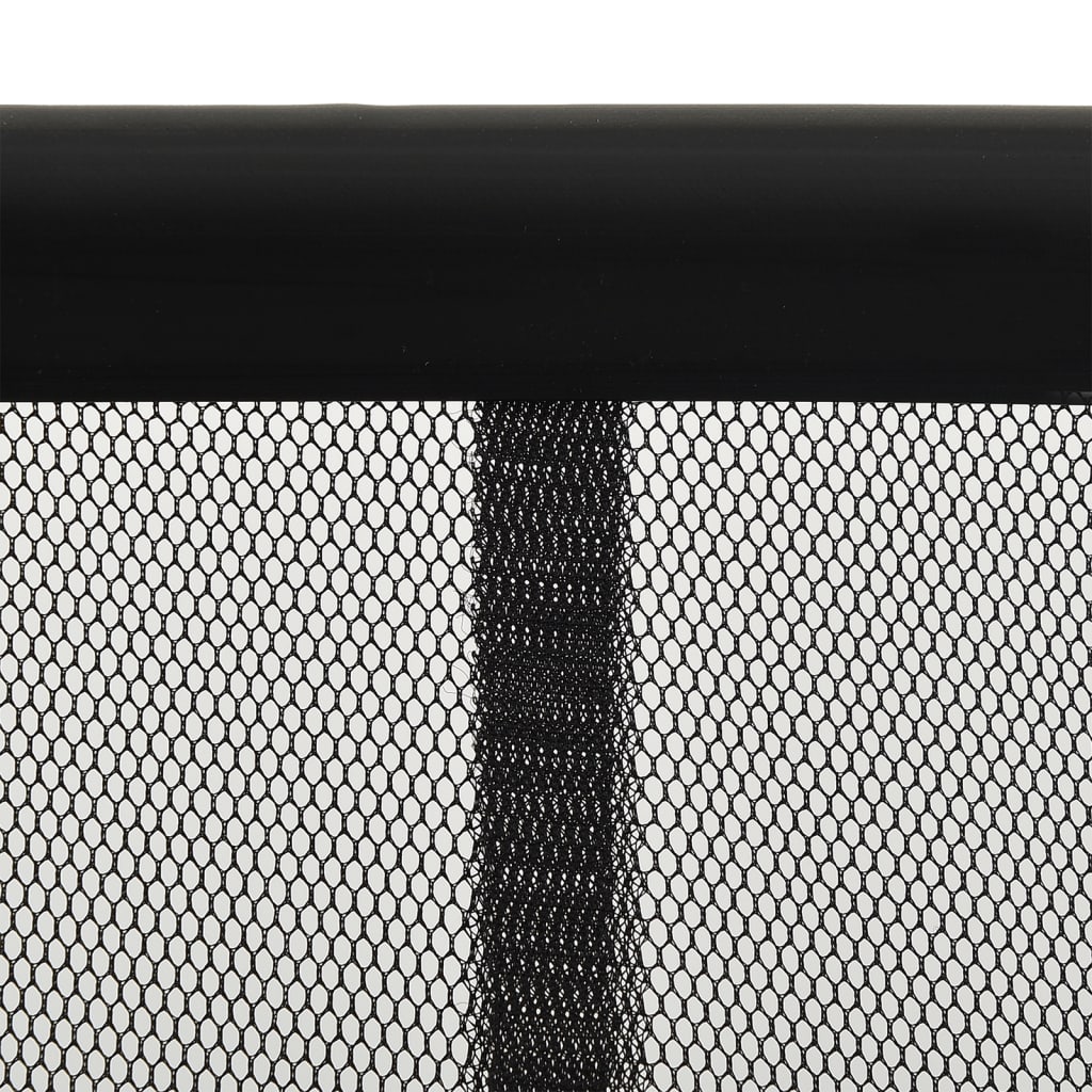 Insect Door Screen with Mesh Curtain Black 100x220 cm Polyester