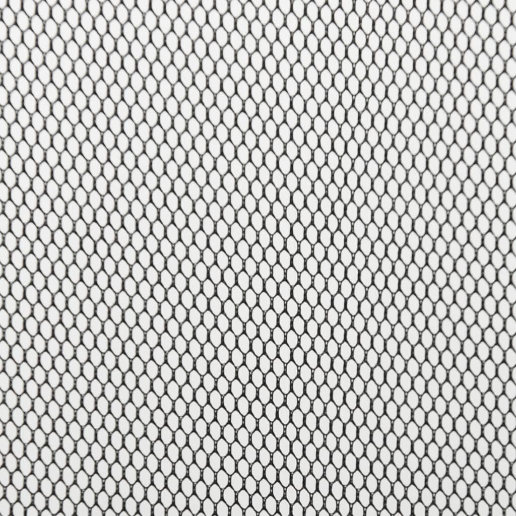 Insect Door Screen with Mesh Curtain Black 100x220 cm Polyester