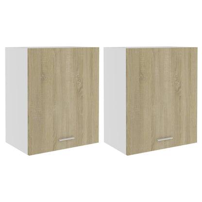 Hanging Cabinets 2 pcs Sonoma Oak 50x31x60 cm Engineered Wood