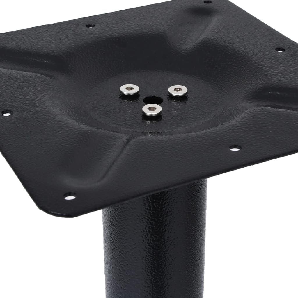 Bistro Table Leg Black 56x56x107 cm Cast Iron