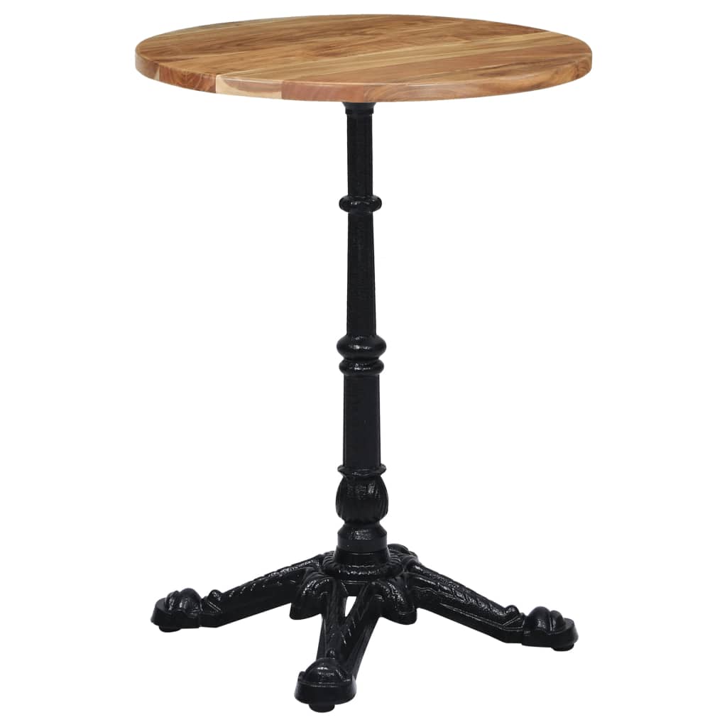 Bistro Table Leg Black 52x52x72 cm Cast Iron