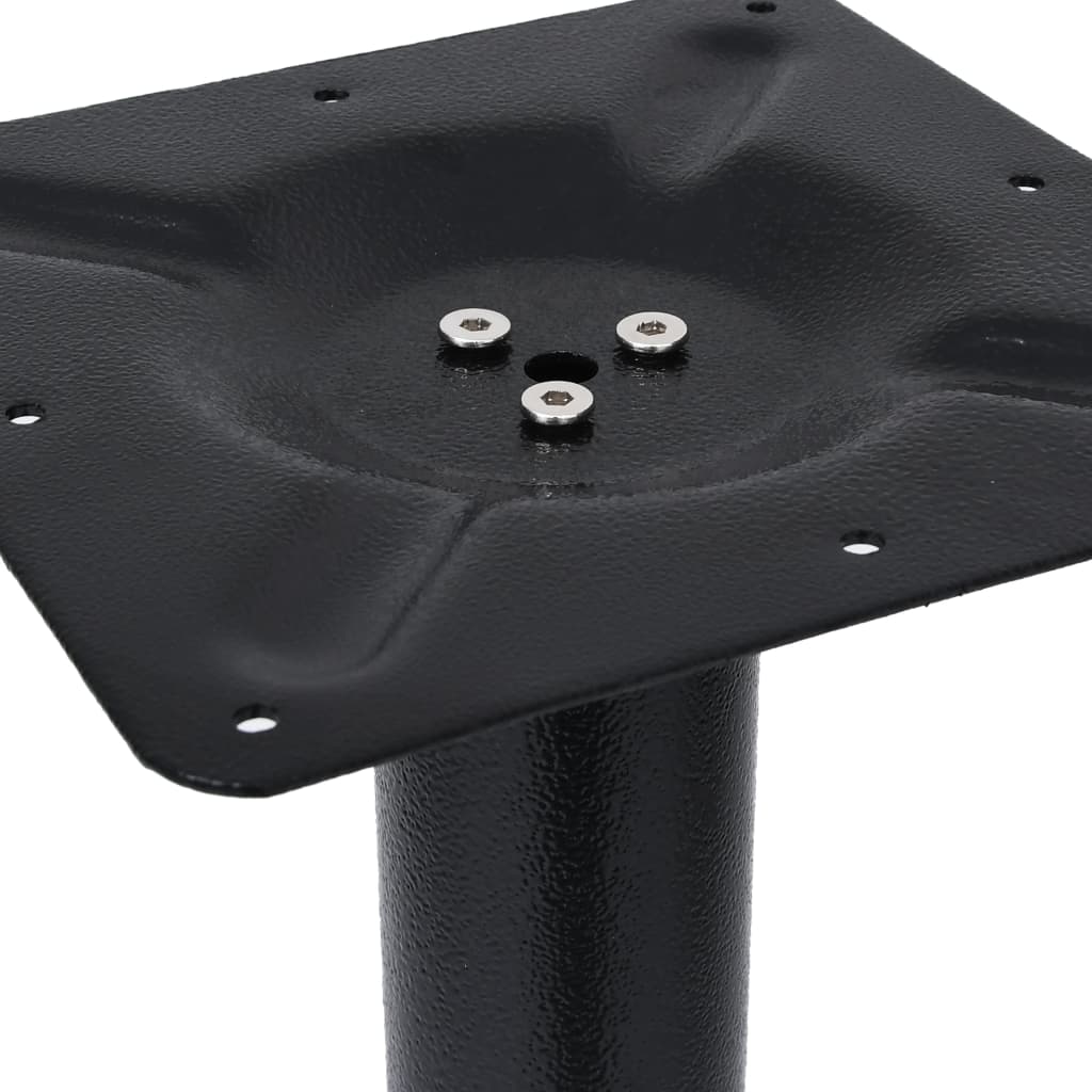 Bistro Table Leg Black 52x52x72 cm Cast Iron