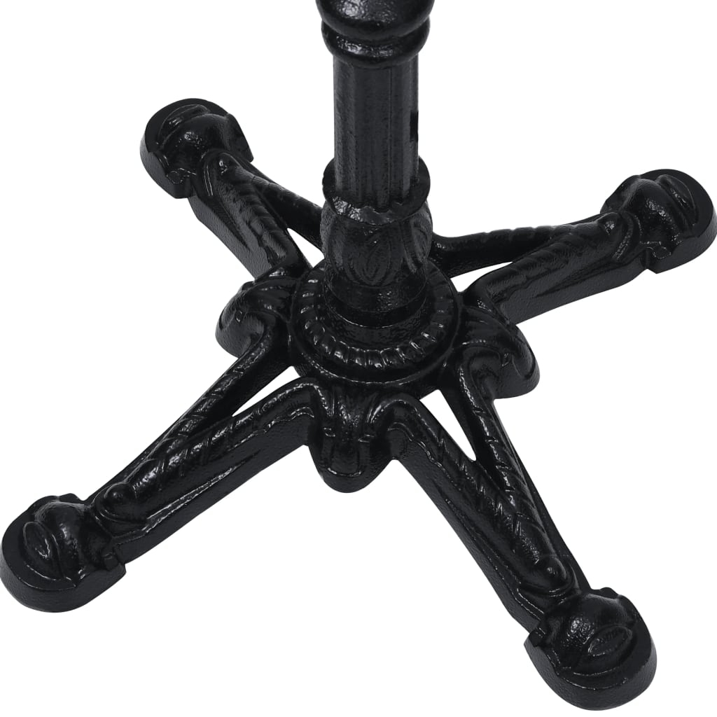 Bistro Table Leg Black 52x52x72 cm Cast Iron