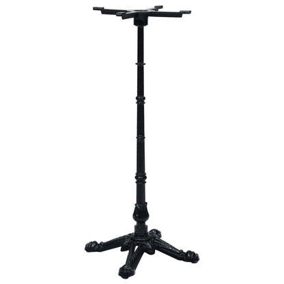 Bistro Table Leg Black 52x52x108 cm Cast Iron