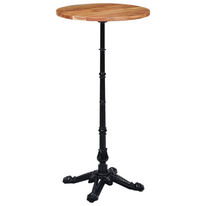 Bistro Table Leg Black 52x52x108 cm Cast Iron