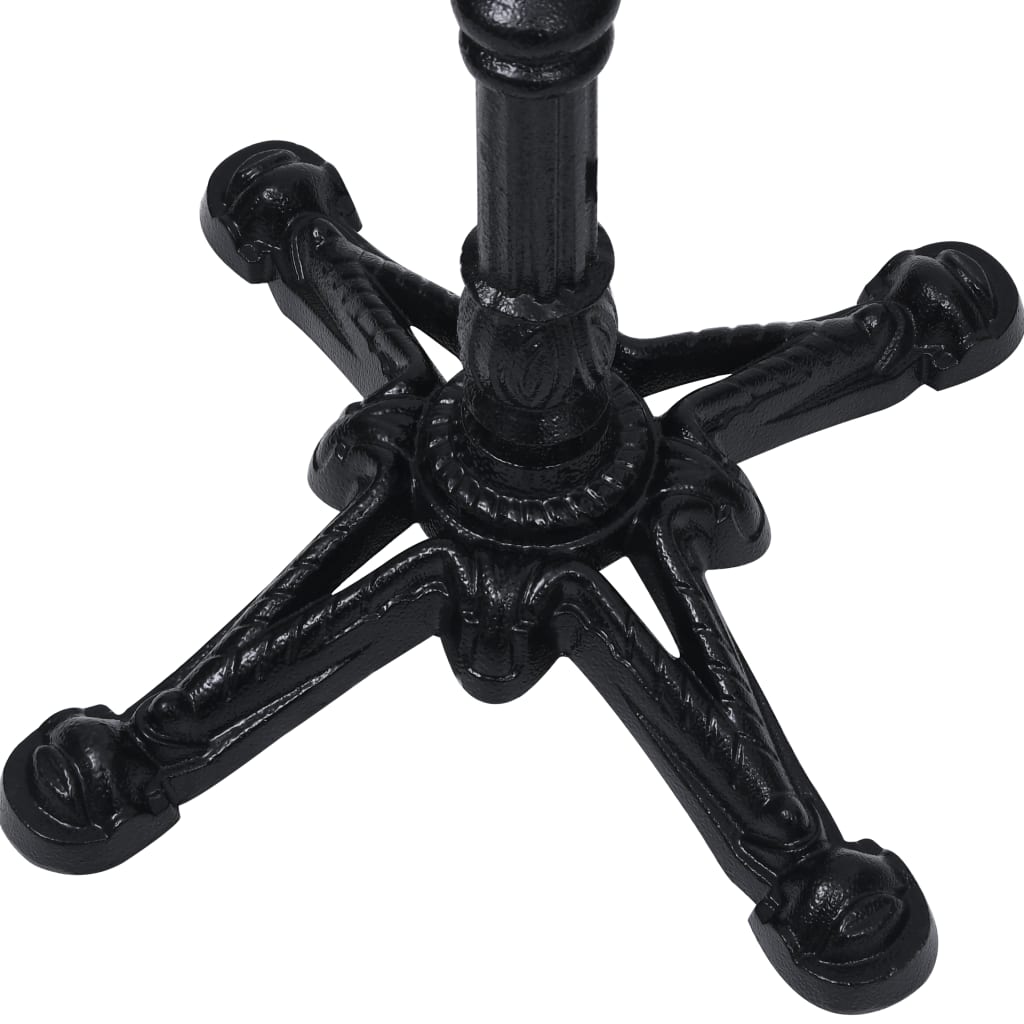 Bistro Table Leg Black 52x52x108 cm Cast Iron