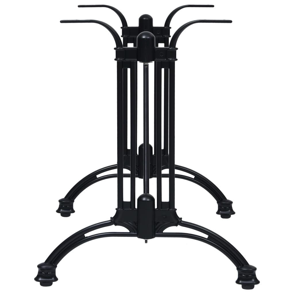 Bistro Table Leg Black 93x60x72 cm Cast Aluminium