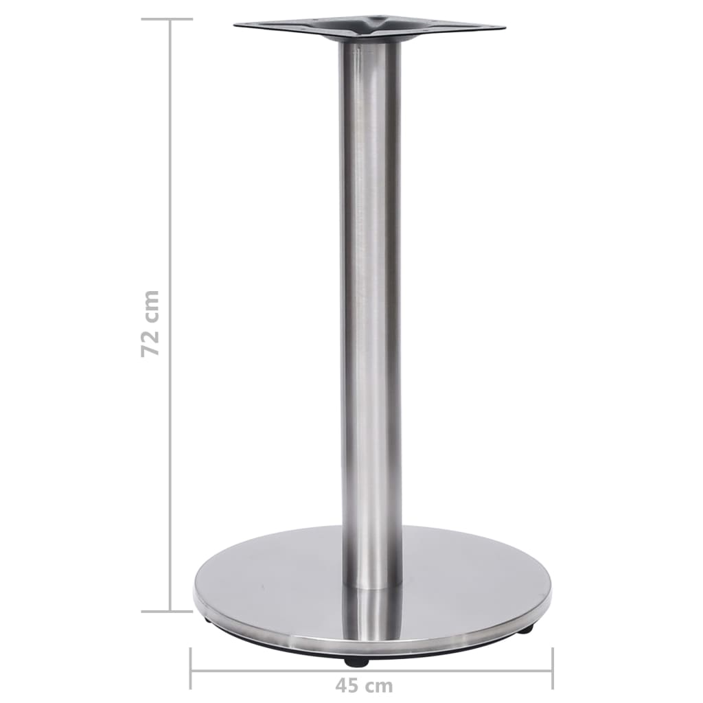 Bistro Table Leg Silver Ø45x72 cm Stainless Steel