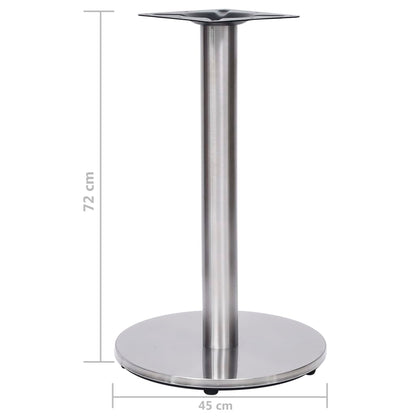 Bistro Table Leg Silver Ø45x72 cm Stainless Steel