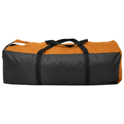 Camping Tent 6 Persons Grey and Orange