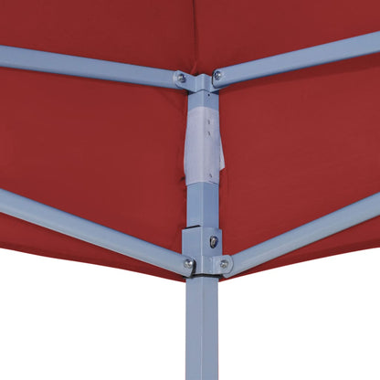 Party Tent Roof 6x3 m Burgundy 270 g/m²