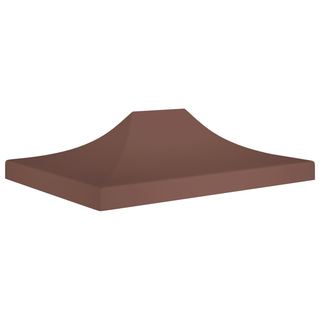 Party Tent Roof 4.5x3 m Brown 270 g/m²