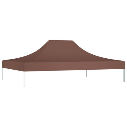 Party Tent Roof 4.5x3 m Brown 270 g/m²