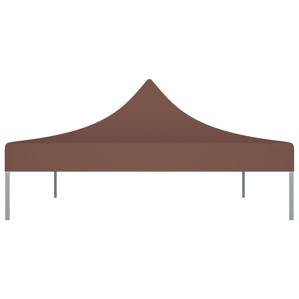 Party Tent Roof 4.5x3 m Brown 270 g/m²