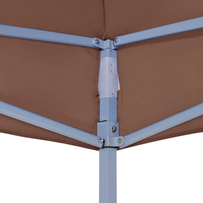 Party Tent Roof 4.5x3 m Brown 270 g/m²