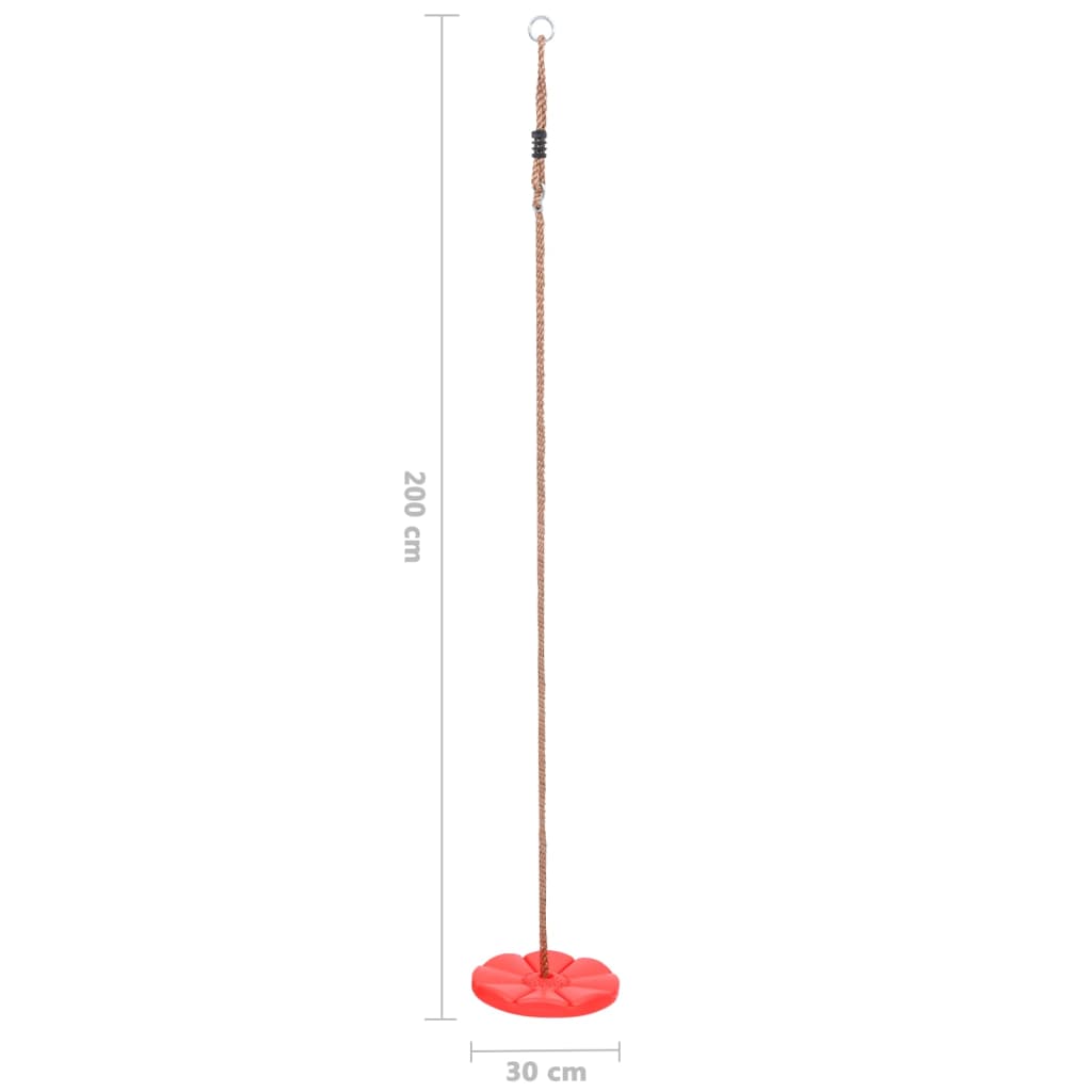 Plate Swing 200 cm Red