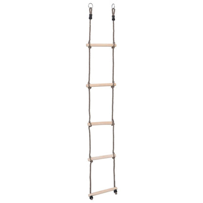 5-Step Ladder 210 cm Solid Pinewood