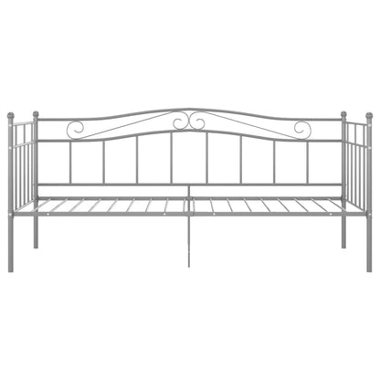 Sofa Bed Frame Grey Metal 90x200 cm