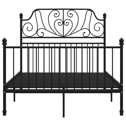 Bed Frame Black Metal 120x200 cm