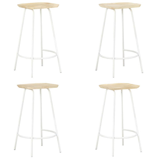 Bar Stools 4 pcs Solid Mango Wood