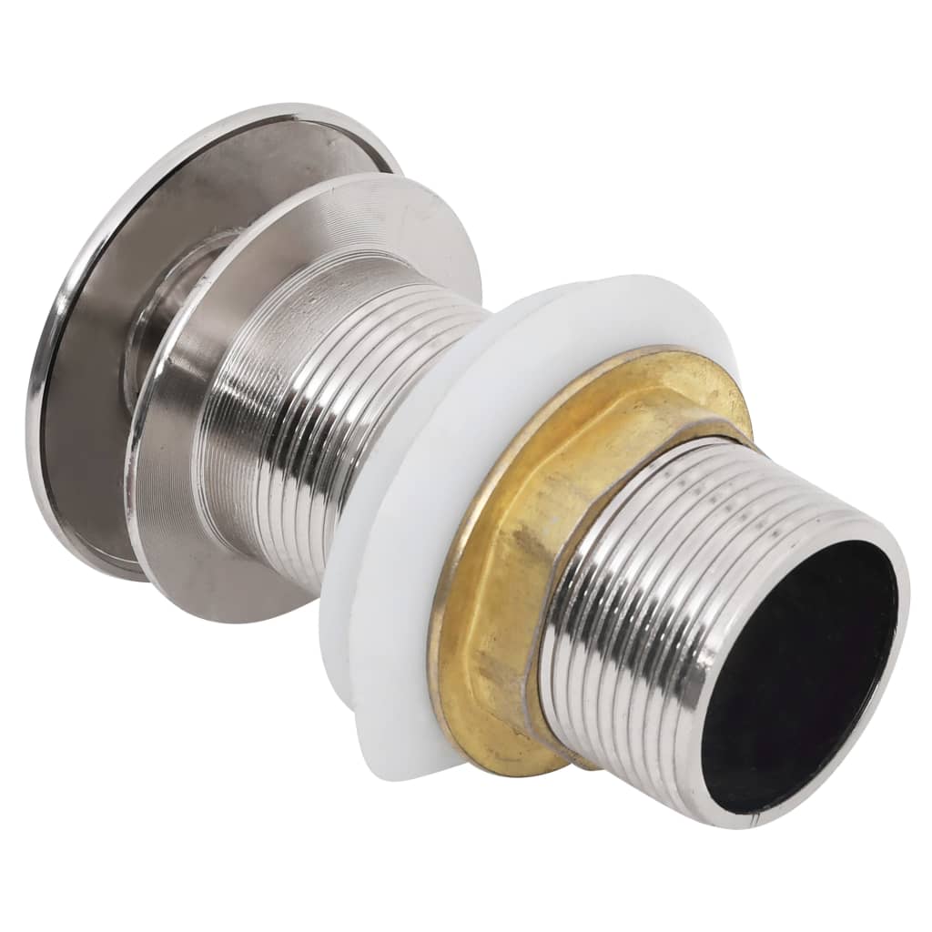 Push Drain without Overflow Function Chrome 6.4x6.4x9.1 cm