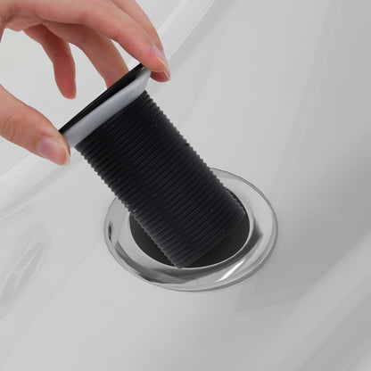 Push Drain without Overflow Function Black 6.4x6.4x9.1 cm