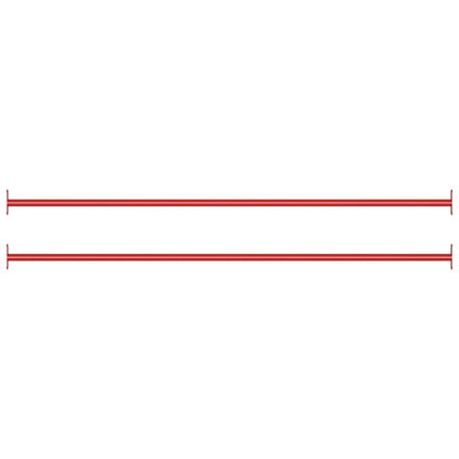 Turning Bars 2 pcs 125 cm Steel Red