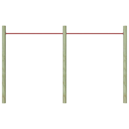 Turning Bars 2 pcs 125 cm Steel Red