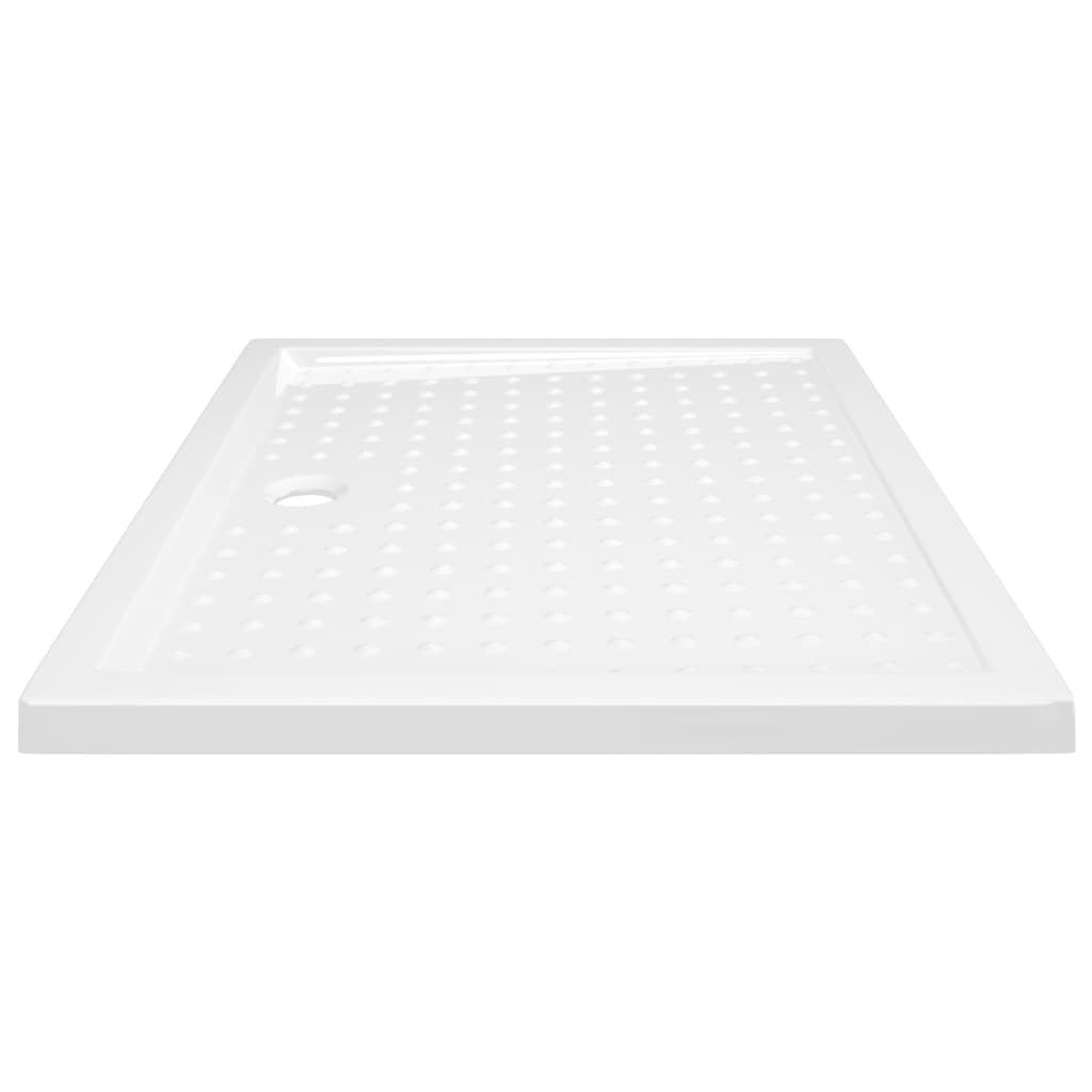 Shower Base Tray with Dots White 80x100x4 cm ABS