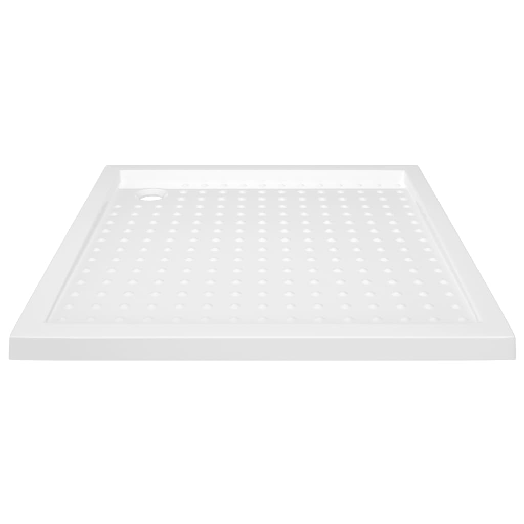 Shower Base Tray with Dots White 80x80x4 cm ABS