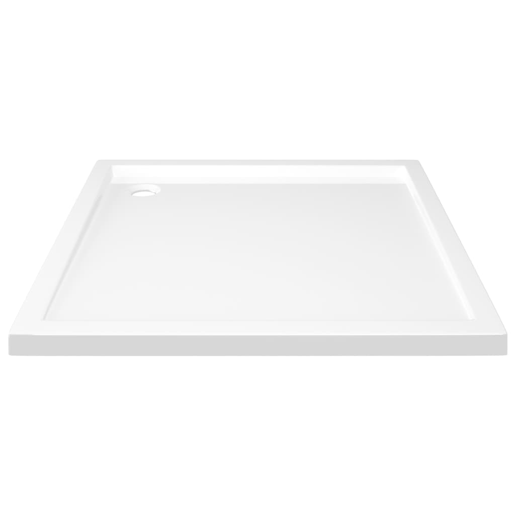 Square ABS Shower Base Tray White 80x80 cm