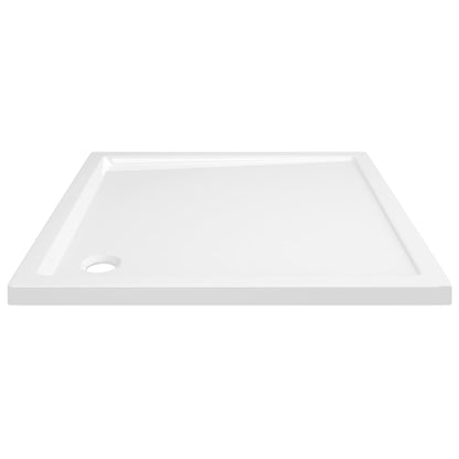 Square ABS Shower Base Tray White 80x80 cm