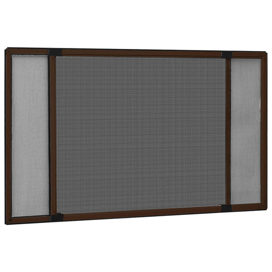 Extendable Insect Screen for Windows Brown