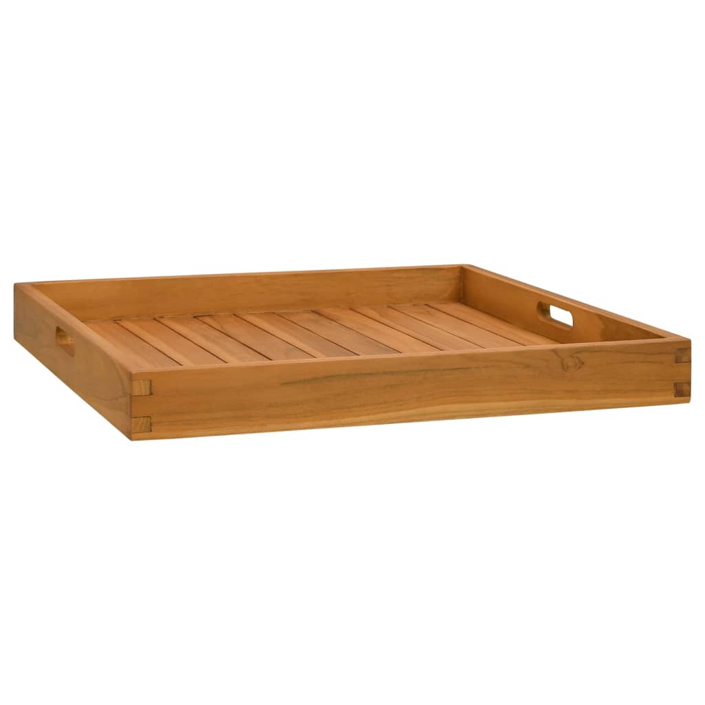 Serving Tray 60x60 cm Solid Teak Wood