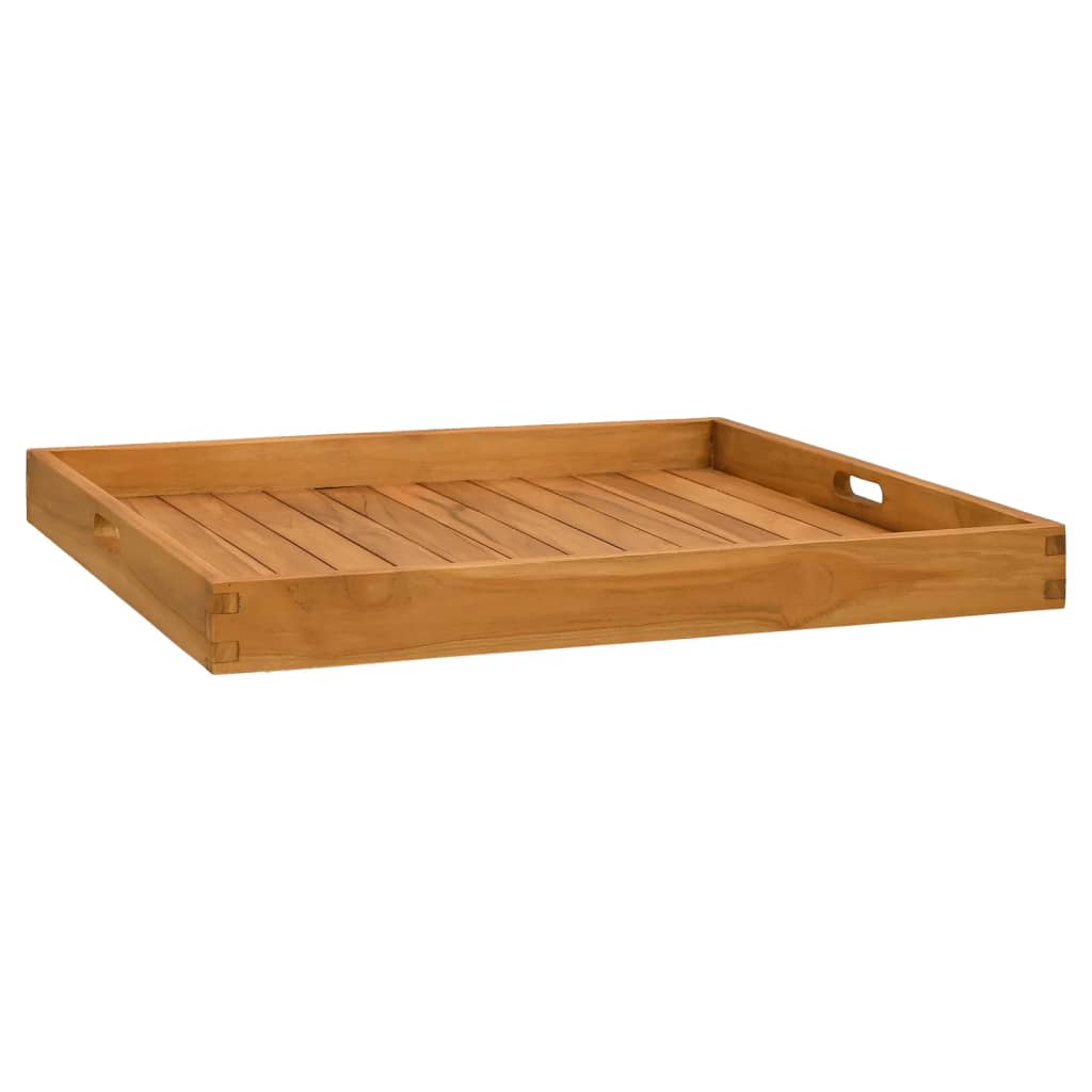 Serving Tray 70x70 cm Solid Teak Wood