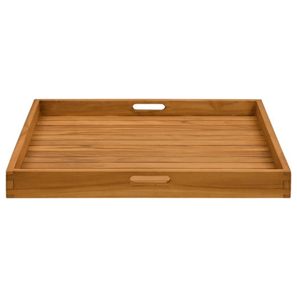 Serving Tray 70x70 cm Solid Teak Wood