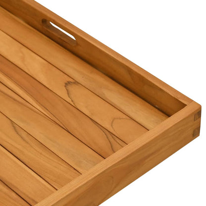 Serving Tray 70x70 cm Solid Teak Wood