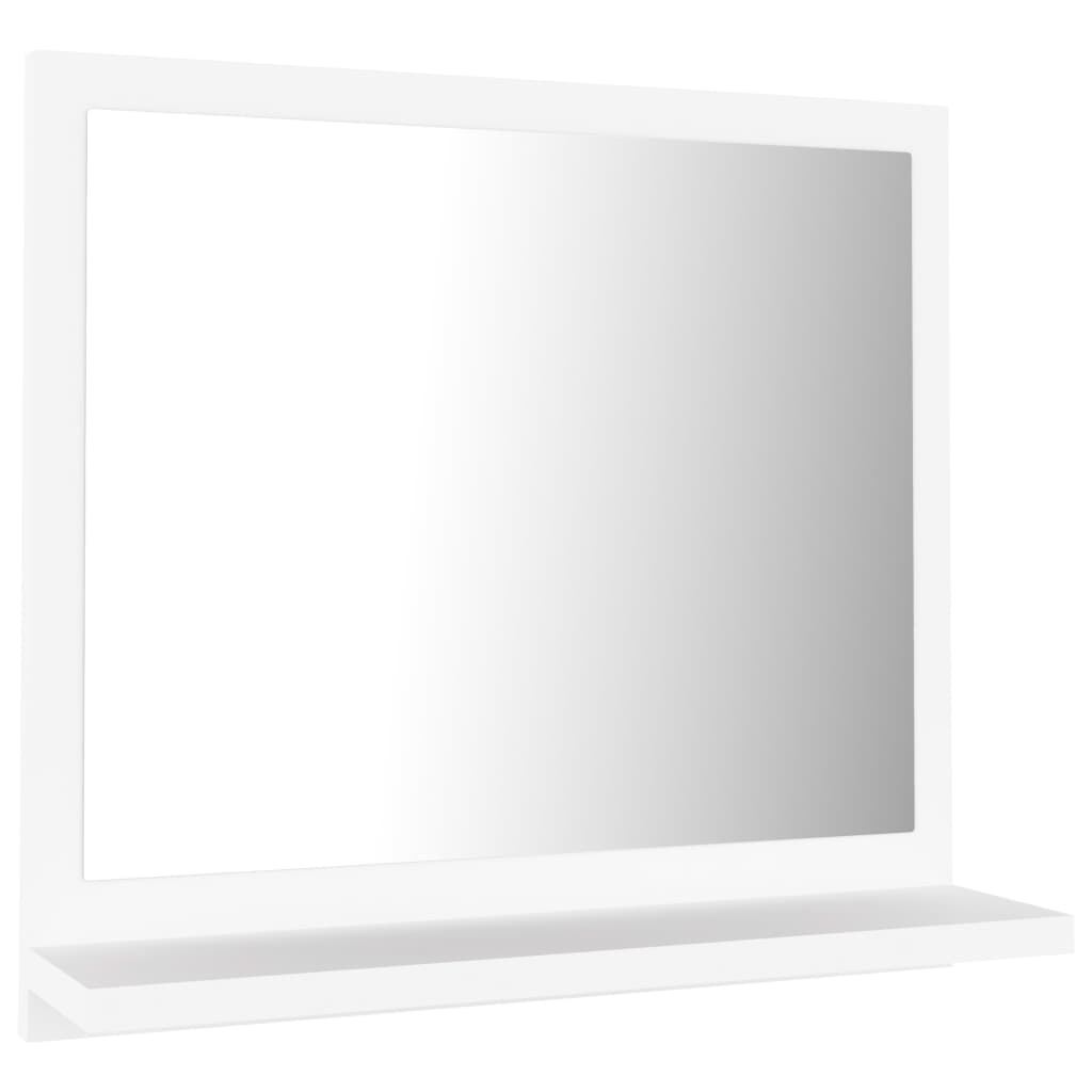 Bathroom Mirror White 40x10.5x37 cm Engineered Wood