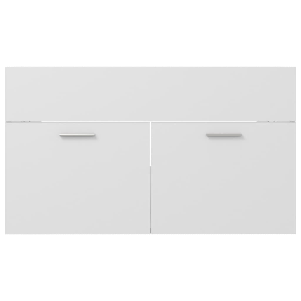 Sink Cabinet White 80x38.5x46 cm Engineered Wood