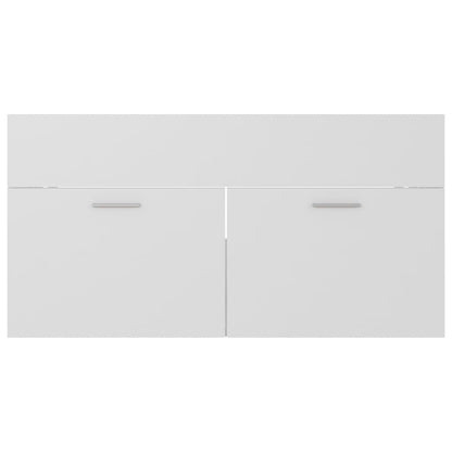 Sink Cabinet White 90x38.5x46 cm Engineered Wood