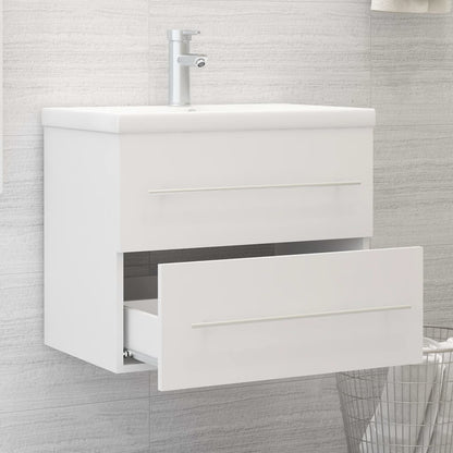 Sink Cabinet White 60x38.5x48 cm Engineered Wood