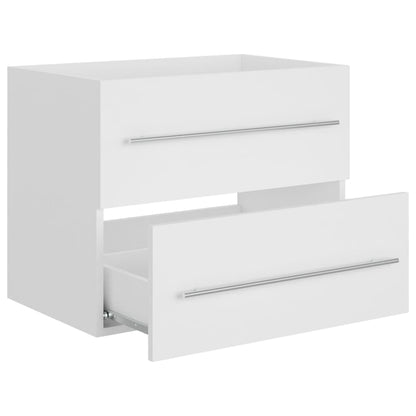 Sink Cabinet White 60x38.5x48 cm Engineered Wood