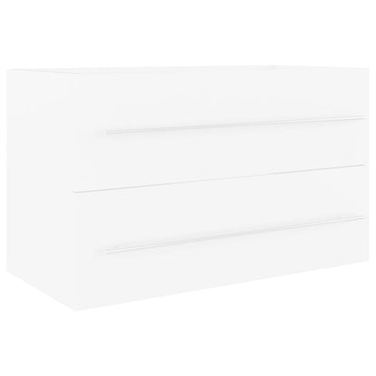 Sink Cabinet White 80x38.5x48 cm Engineered Wood