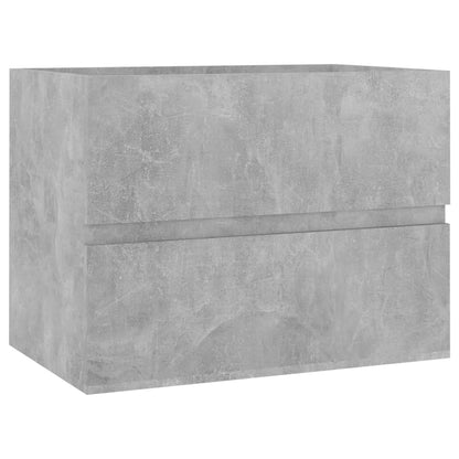 Sink Cabinet Concrete Grey 60x38.5x45 cm Engineered Wood